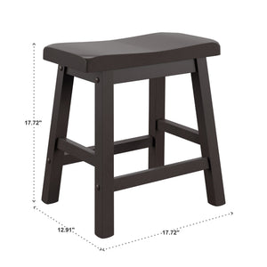Cosimo Solid Rubberwood Dining Chair Set for Kitchen and Transitional Spaces