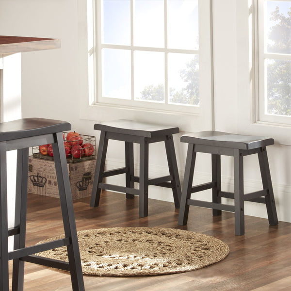 Cosimo Solid Rubberwood Dining Chair Set for Kitchen and Transitional Spaces
