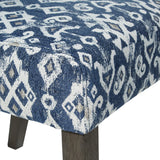 OSP Home Furnishings Andrew Dining Chair  Navy Ikat