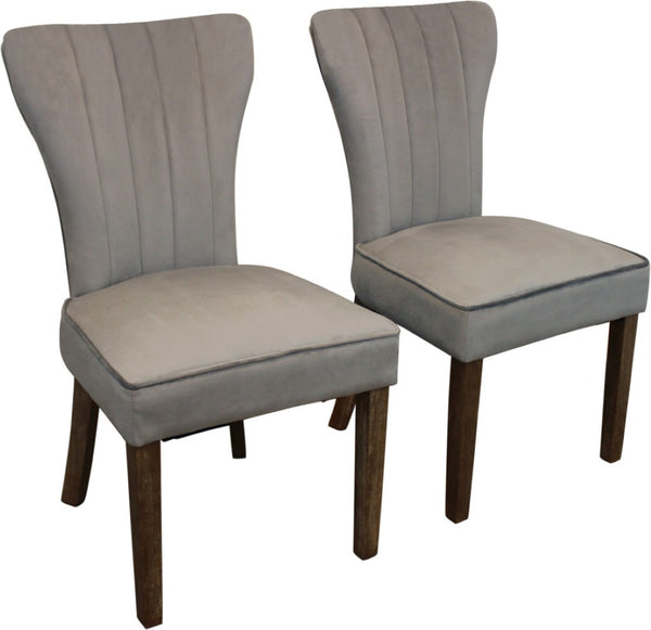 HomeRoots Seven-Piece Dark Brown Round Solid Wood Dining Set with Elegant Wingback Chairs for Cozy Gatherings 612050