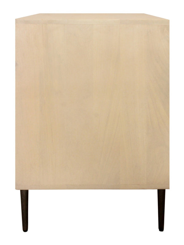 HomeRoots 28" Rustic Solid Wood Nightstand with Two Drawers, Hand-Carved Details, Vintage Charm & Versatile Use 612088