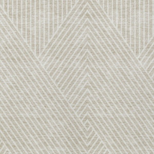 Homeroots 3' X 5' Stylish Geometric Washable Area Rug For Indoor And Outdoor Spaces - Durable & Versatile Design Beige Polyester 612100