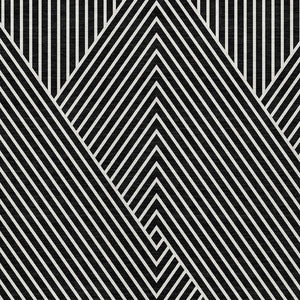 Homeroots 3' X 5' Stylish Geometric Washable Area Rug For Indoor And Outdoor Spaces - Durable & Versatile Design Black Polyester 612107