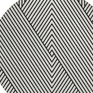 Homeroots 3' X 5' Stylish Geometric Washable Area Rug For Indoor And Outdoor Spaces - Durable & Versatile Design White Polyester 612162