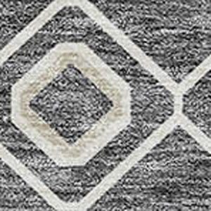 Homeroots 3' X 5' Southwestern Washable Indoor Outdoor Area Rug - Durable, Stylish, Stain Resistant Design Gray Polyester 612178