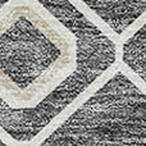 Homeroots 3' X 5' Southwestern Washable Indoor Outdoor Area Rug - Durable, Stylish, Stain Resistant Design Gray Polyester 612182