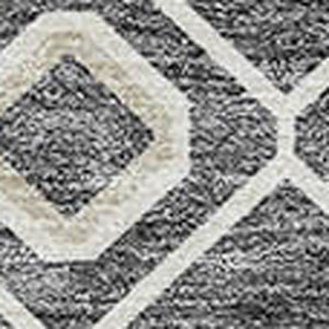 Homeroots 3' X 5' Southwestern Washable Indoor Outdoor Area Rug - Durable, Stylish, Stain Resistant Design Gray Polyester 612183