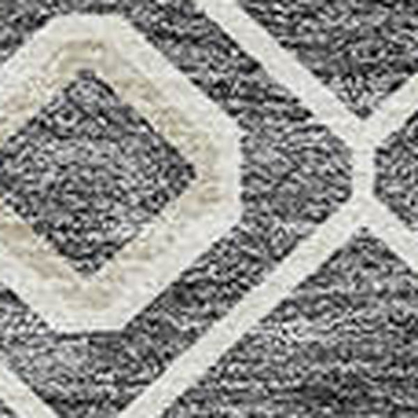 Homeroots 3' X 5' Southwestern Washable Indoor Outdoor Area Rug - Durable, Stylish, Stain Resistant Design Gray Polyester 612183