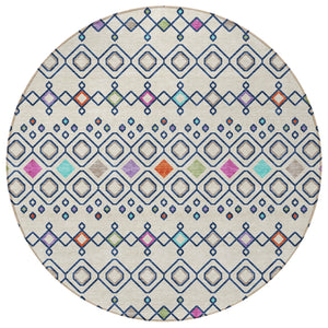 Homeroots 3' X 5' Southwestern Washable Indoor Outdoor Area Rug - Durable, Stylish, Stain Resistant Design Linen Polyester 612192