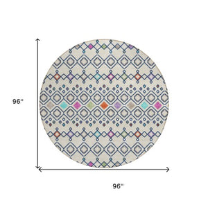 Homeroots 3' X 5' Southwestern Washable Indoor Outdoor Area Rug - Durable, Stylish, Stain Resistant Design Linen Polyester 612192