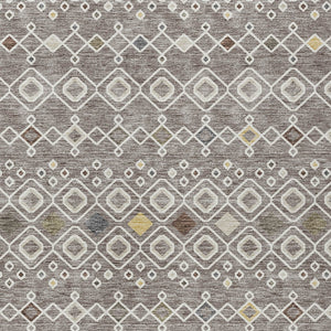 Homeroots 3' X 5' Southwestern Washable Indoor Outdoor Area Rug - Durable, Stylish, Stain Resistant Design Taupe Polyester 612229