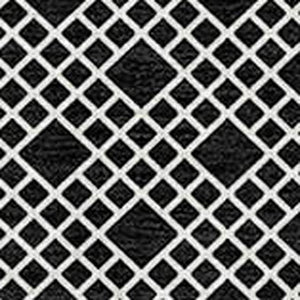 Homeroots 3' Washable Indoor Outdoor Area Rug With Chevron Design - Durable, Stain Resistant, Versatile Décor Black Polyester 612238