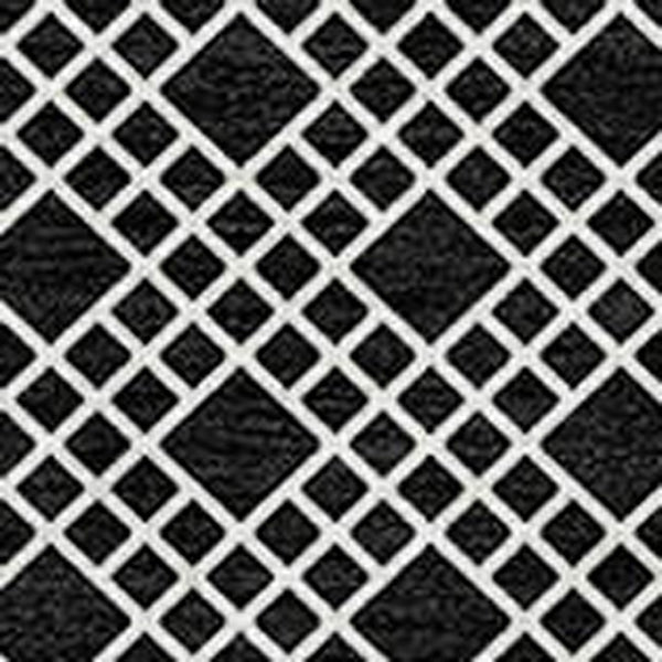 HomeRoots 5' Transform Your Space with a Black and Ivory Chevron Washable Rug for Indoor and Outdoor Use 9' X 12' 612242