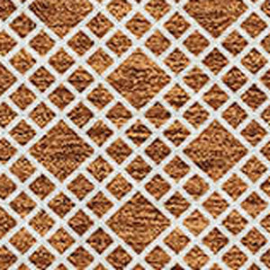 Homeroots 3' Washable Indoor Outdoor Area Rug With Chevron Design - Durable, Stain Resistant, Versatile Décor Orange Polyester 612289