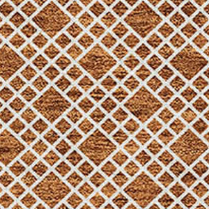 Homeroots 3' Washable Indoor Outdoor Area Rug With Chevron Design - Durable, Stain Resistant, Versatile Décor Orange Polyester 612290