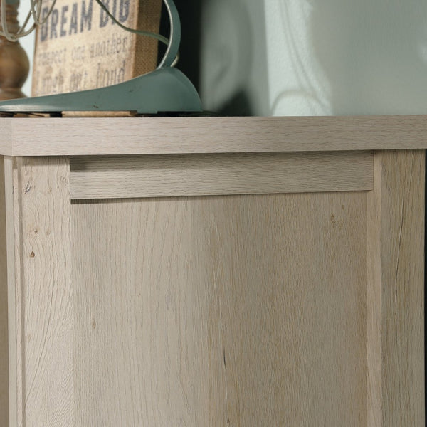 English Elm Hutch, Versatile Brown-Finish Storage Unit With Adjustable Shelves For Living Rooms And Offices B356P367732