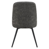 OSP Home Furnishings Penton Swivel Chair  - Set of 2 Charcoal