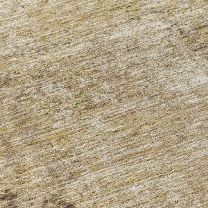HomeRoots 5' Brown and Beige Abstract Area Rug – Stylish, Washable Design for Indoor and Outdoor Spaces 8' Round 612312