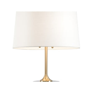 Wildwood Liguria Marble Table Lamp With Green Veining, Coffee-Bronze Accents & Off-White Linen Shade—Elegant 61235