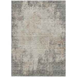 HomeRoots 5' Stylish Taupe and Ivory Abstract Indoor-Outdoor Rug - Durable, Washable, Versatile for Any Space 8' X 10' 612373