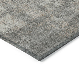 HomeRoots 5' Stylish Taupe and Ivory Abstract Indoor-Outdoor Rug - Durable, Washable, Versatile for Any Space 9' X 12' 612374
