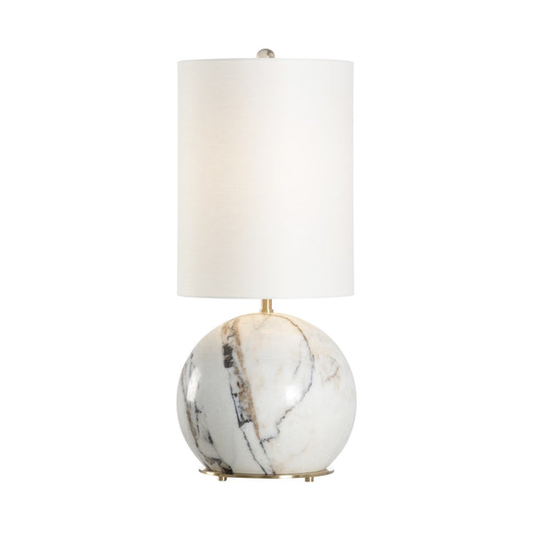 Wildwood Novara Marble Lamp With Coffee Bronze Accents, 28.5" Sculptural Ambient Light For Modern Homes 61239