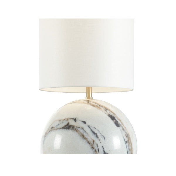 Wildwood Novara Marble Lamp With Coffee Bronze Accents, 28.5" Sculptural Ambient Light For Modern Homes 61239
