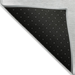 HomeRoots 5' Versatile Gray Ivory and Mint Green Geometric Indoor Outdoor Area Rug for Stylish Spaces 10' X 14' 612423