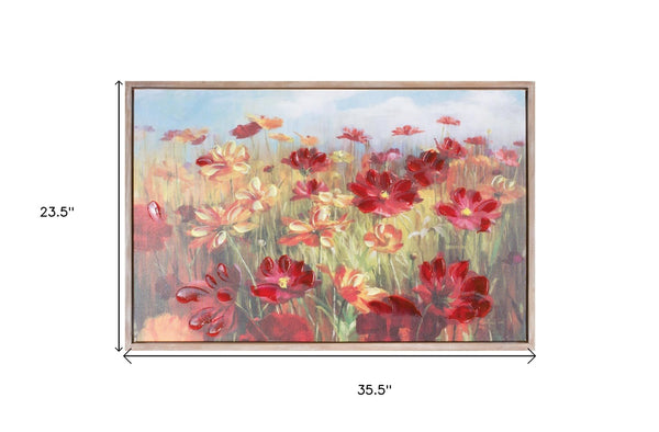 HomeRoots N Natural Framed Wall Art - Stylish Canvas Print for Modern Home Décor, Ready to Hang, 23.5” x 35.5” 612463