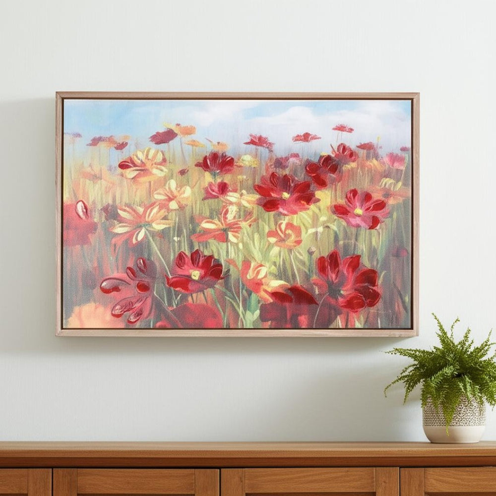 HomeRoots N Natural Framed Wall Art - Stylish Canvas Print for Modern Home Décor, Ready to Hang, 23.5” x 35.5” 612463