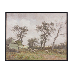 HomeRoots N Black Framed Wall Art - Modern Canvas Decor with Bold "N and A" Design for Home or Office Spaces 612464