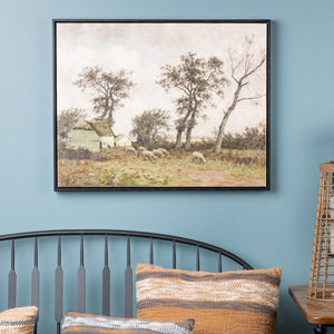 HomeRoots N Black Framed Wall Art - Modern Canvas Decor with Bold "N and A" Design for Home or Office Spaces 612464
