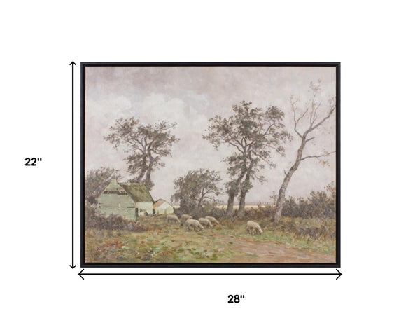 HomeRoots N Black Framed Wall Art - Modern Canvas Decor with Bold "N and A" Design for Home or Office Spaces 612464