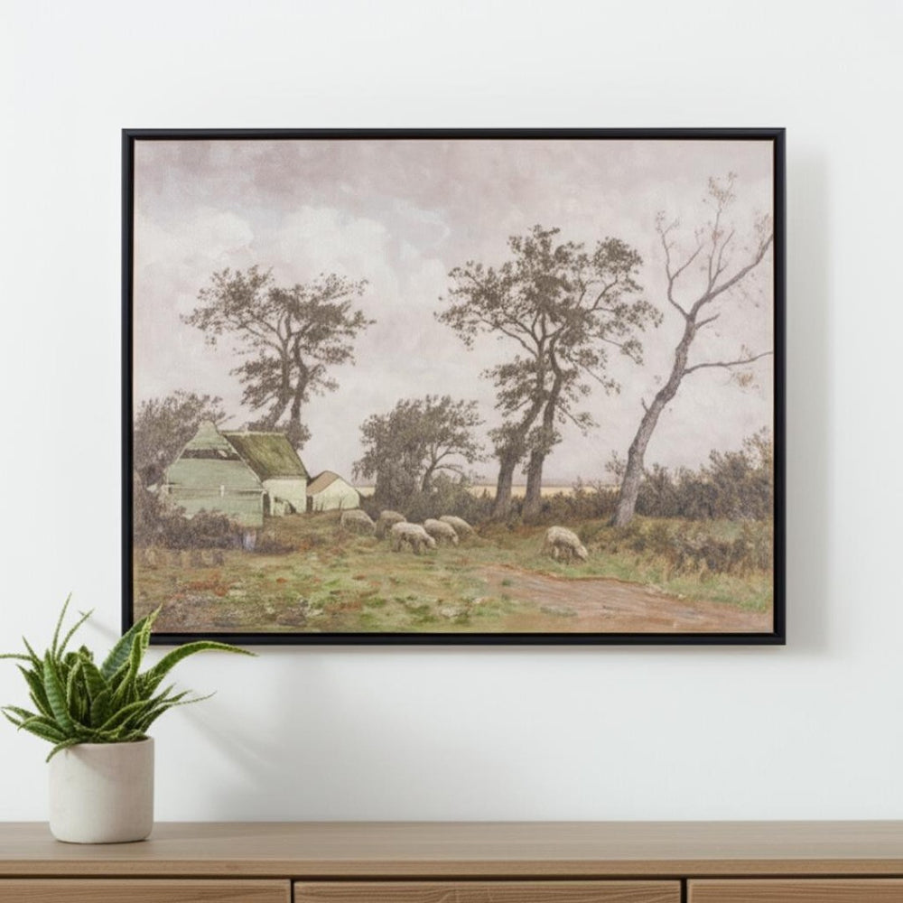 HomeRoots N Black Framed Wall Art - Modern Canvas Decor with Bold "N and A" Design for Home or Office Spaces 612464