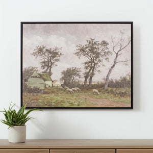 HomeRoots N Black Framed Wall Art - Modern Canvas Decor with Bold "N and A" Design for Home or Office Spaces 612464