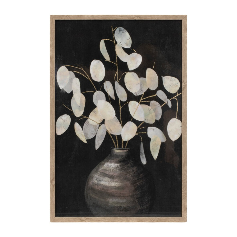 HomeRoots Set of Two Framed Wall Art Pieces - Modern Typography with Natural Frame for Stylish Home Décor 612472