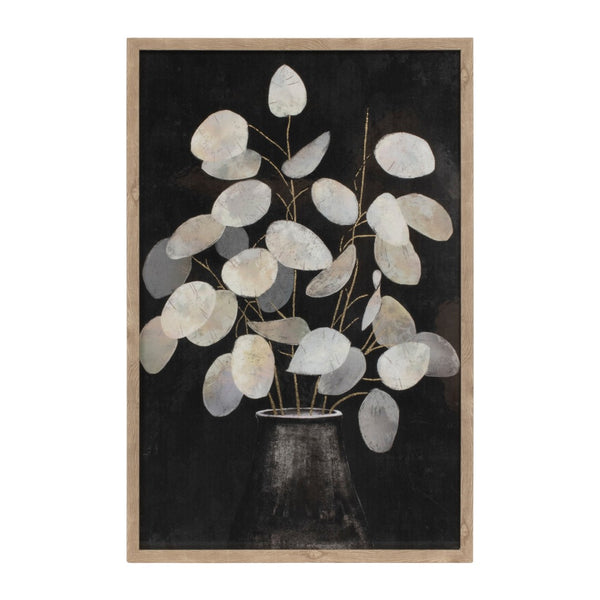 HomeRoots Set of Two Framed Wall Art Pieces - Modern Typography with Natural Frame for Stylish Home Décor 612472