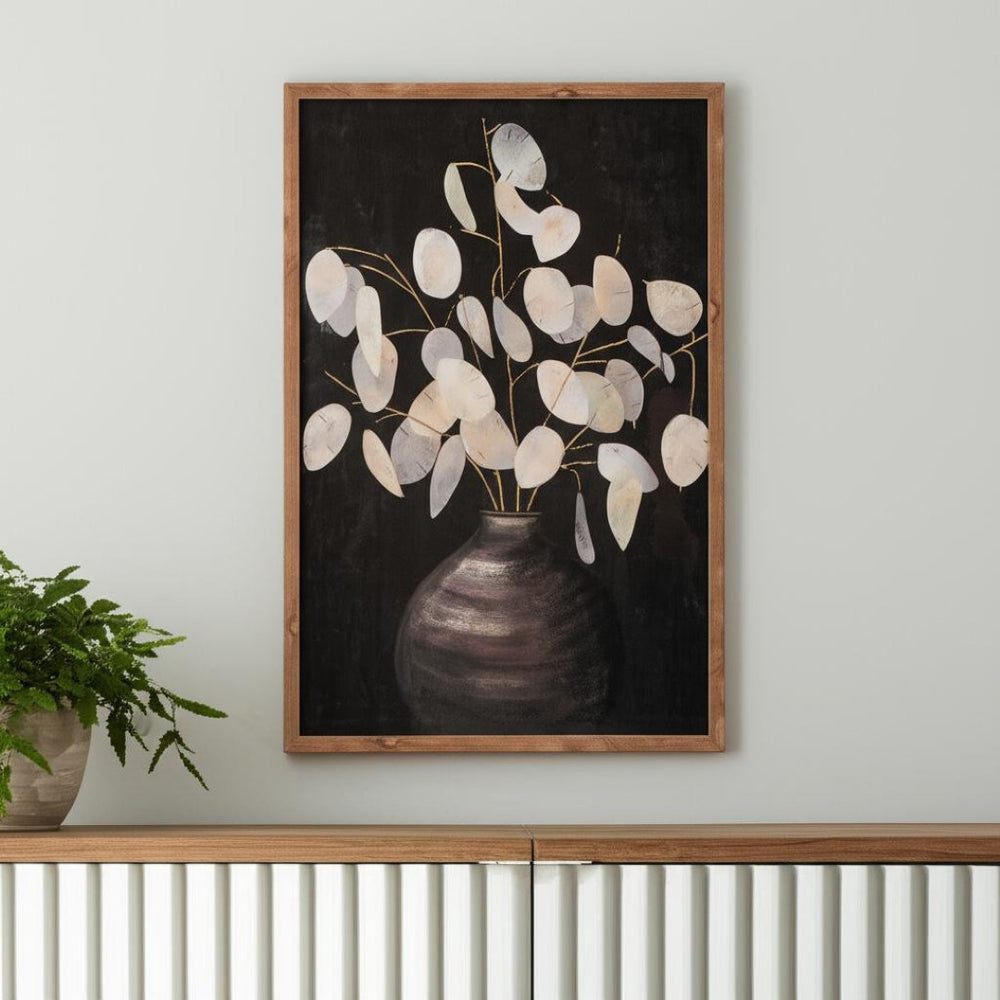 HomeRoots Set of Two Framed Wall Art Pieces - Modern Typography with Natural Frame for Stylish Home Décor 612472