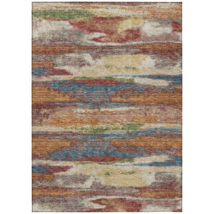 HomeRoots 5' Vibrant Abstract Washable Area Rug – Durable Indoor/Outdoor Design for Modern Spaces & Easy Care 10' X 14' 612544