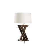 Zander Table Lamp Brown, Gold 61259-WILDWOOD Wildwood