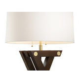 Zander Table Lamp Brown, Gold 61259-WILDWOOD Wildwood