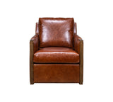 Olivia + Quinn Rebecca Swivel Chair 6125_LIN1901 Linden Chocolate