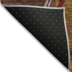 Homeroots 3' Abstract Washable Indoor Outdoor Area Rug In Stylish Mint Green Design For Versatile Spaces Wheat Polyester 612601