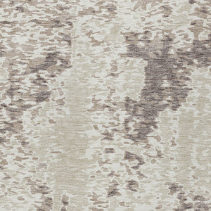 Homeroots 3' Indoor Outdoor Abstract Washable Area Rug - Stylish, Durable, Stain Resistant For Any Space Ivory Polyester 612627