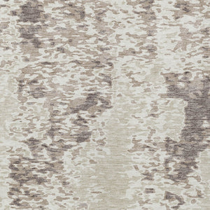 Homeroots 3' Indoor Outdoor Abstract Washable Area Rug - Stylish, Durable, Stain Resistant For Any Space Ivory Polyester 612628