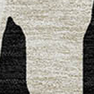 HomeRoots 5' Black and Ivory Abstract Area Rug – Durable, Washable Design for Indoor and Outdoor Use 5' X 8' 612636