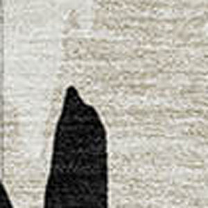 HomeRoots 5' Black and Ivory Abstract Area Rug – Durable, Washable Design for Indoor and Outdoor Use 9' X 12' 612639