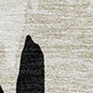 HomeRoots 5' Black and Ivory Abstract Area Rug – Durable, Washable Design for Indoor and Outdoor Use 10' X 14' 612640