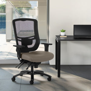 OSP Home Furnishings Progrid Mesh Back Ergonomic Office Chair with Lumbar Support for Big and Tall Users 95894BT-R103