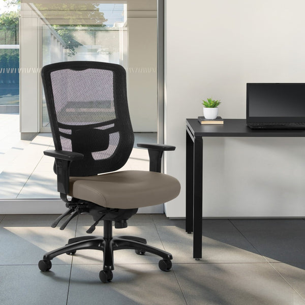 OSP Home Furnishings Progrid Mesh Back Ergonomic Office Chair with Lumbar Support for Big and Tall Users 95894BT-R103